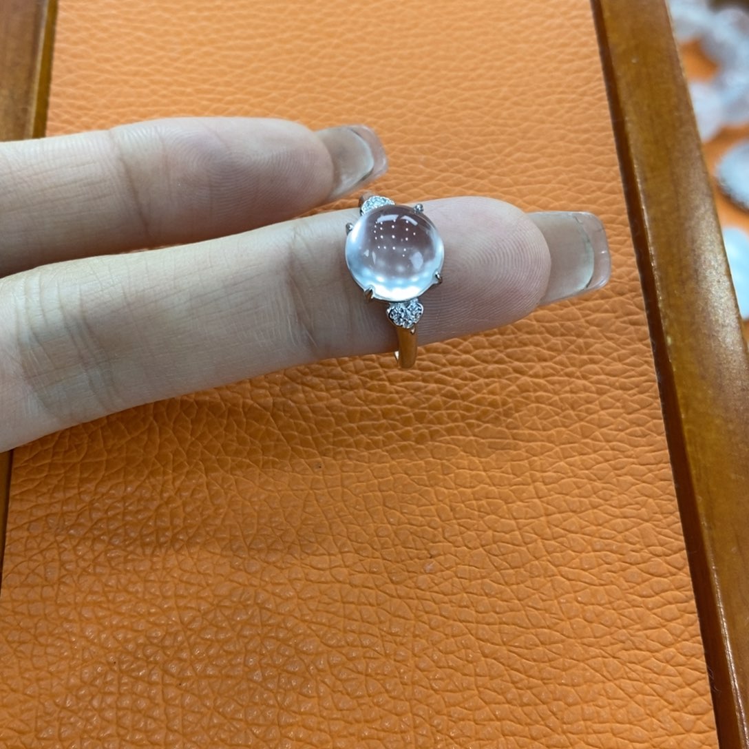 石英质玉吊坠(不含链)银S925镶嵌东***啊