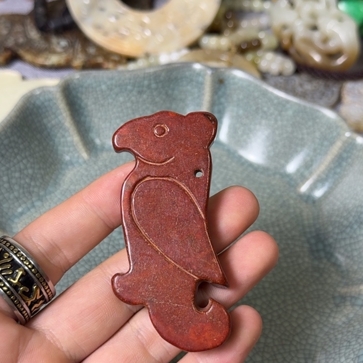 和田玉未镶嵌挂件105