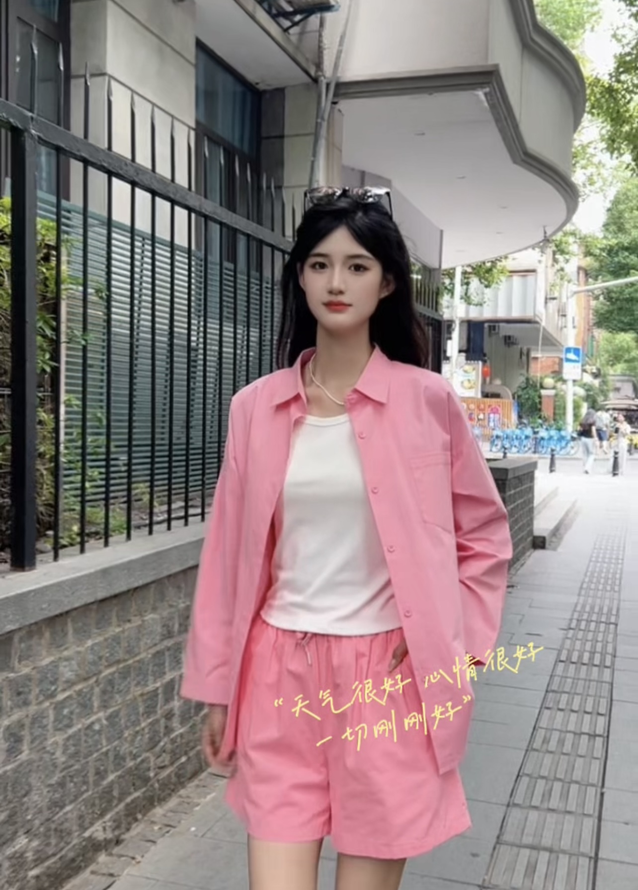 01春夏百搭树脂固色纯色防晒衬衫宽松外套防晒衣夏季长袖女装
