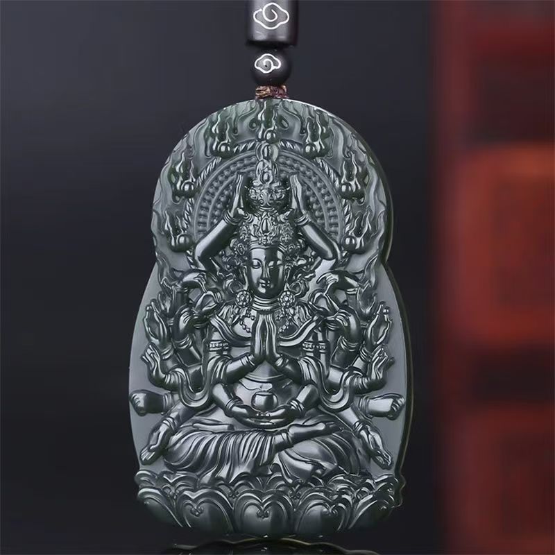 非金属珐琅吊坠 【甄选正品】墨色观音吊坠