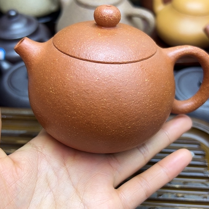 ****姐茶壶紫砂红降坡西施
