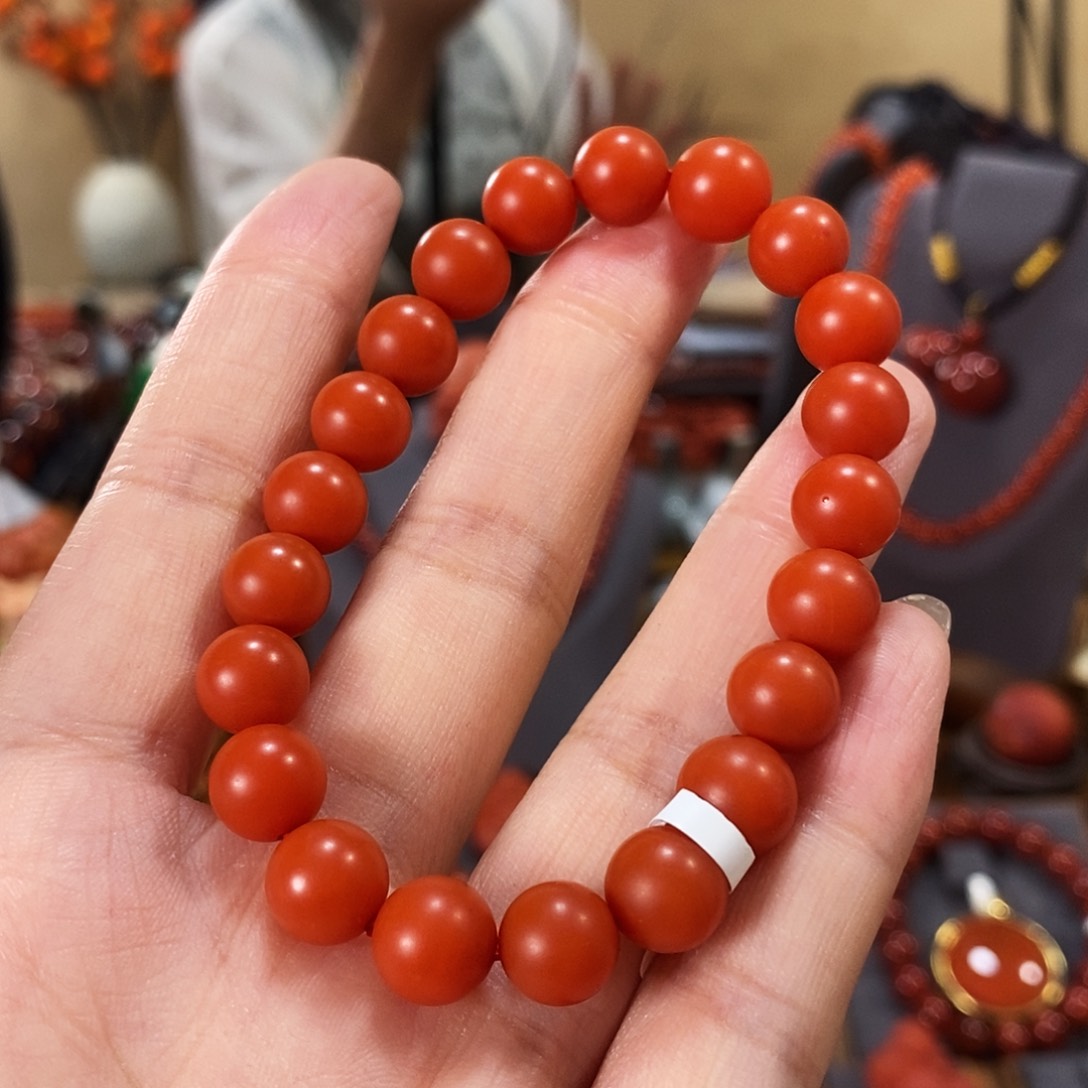 南红玛瑙单圈9m m未镶嵌天****o