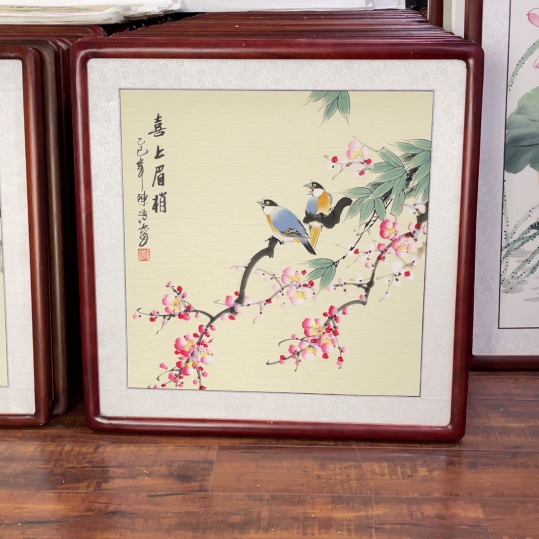 国画带框尺寸63*63厘米