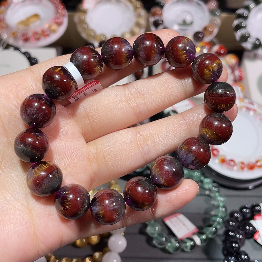 手串未镶嵌水晶极光23聚宝盆手串