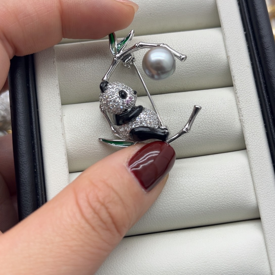 胸针海水珍珠合金