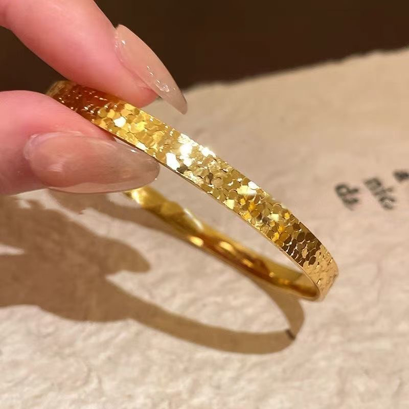 合金手镯 铜合金爆闪碎冰冰女款时尚百搭气质