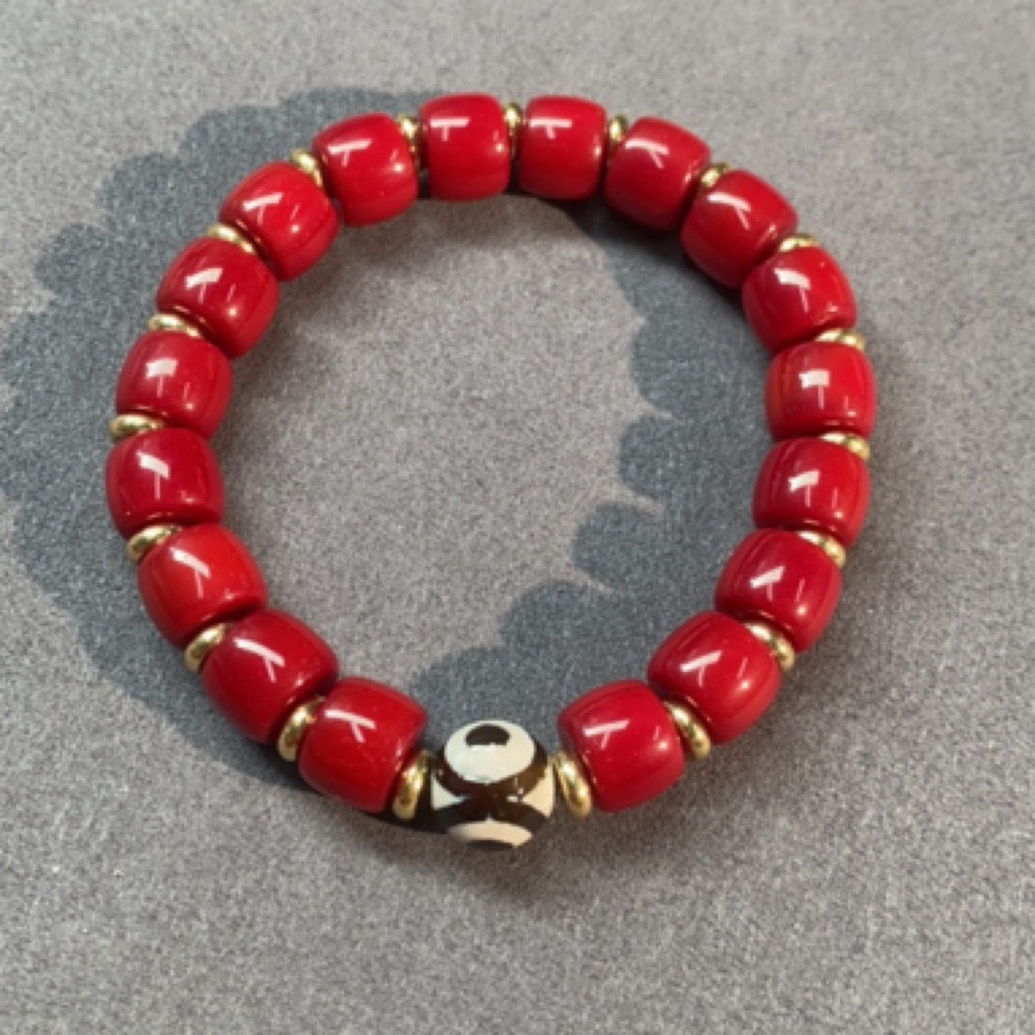 【亏米清仓】10mm直切牛血红手串127