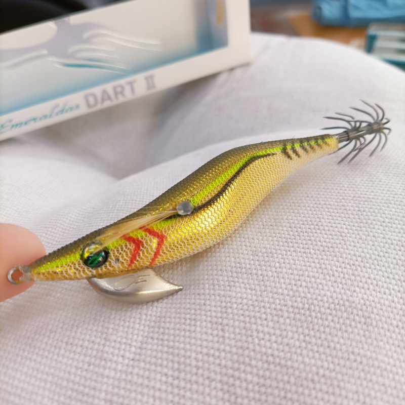 D瓦EMERALDAS木虾E妹鱿鱼饵大尾鱿钓钩夜光火箭钩路亚假饵