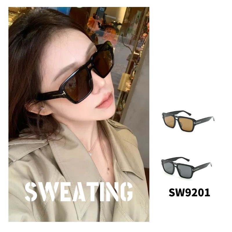 「SWEATING」大框复古飞行员太阳镜气场全开女神必备