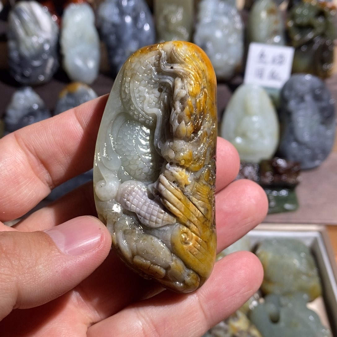 和田玉把件未镶嵌王**其