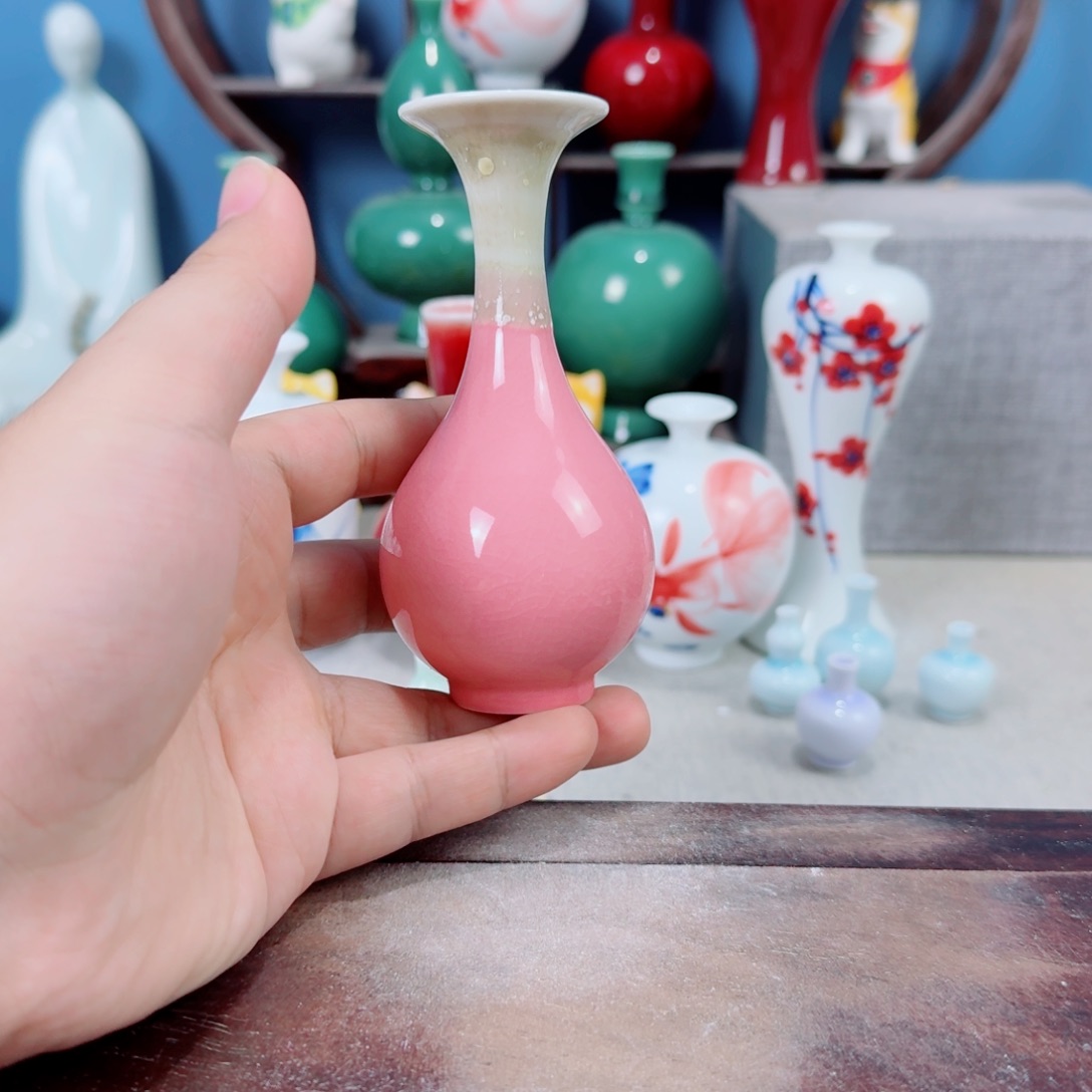 陶瓷手工小花器摆件