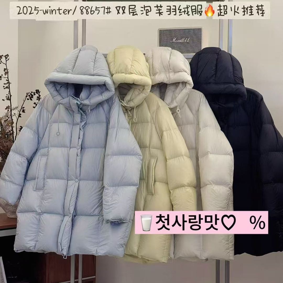 LMZ.  中长款羽绒服8028