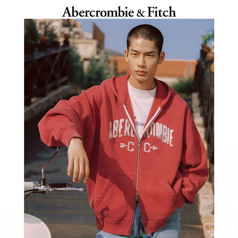 【经典复刻 李现同款】AF美式LOGO连帽卫衣26春新款男装122-6145