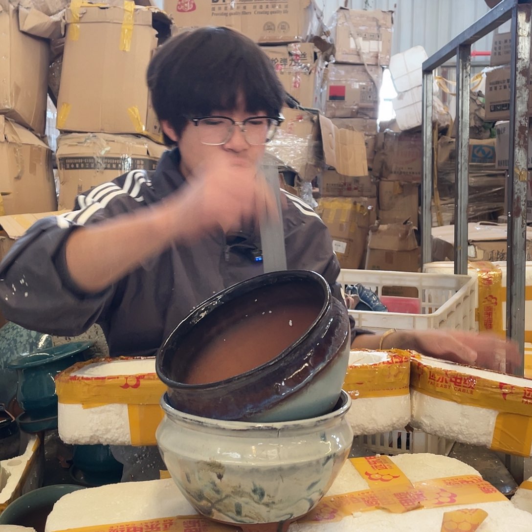 红陶宜兴紫砂花盆