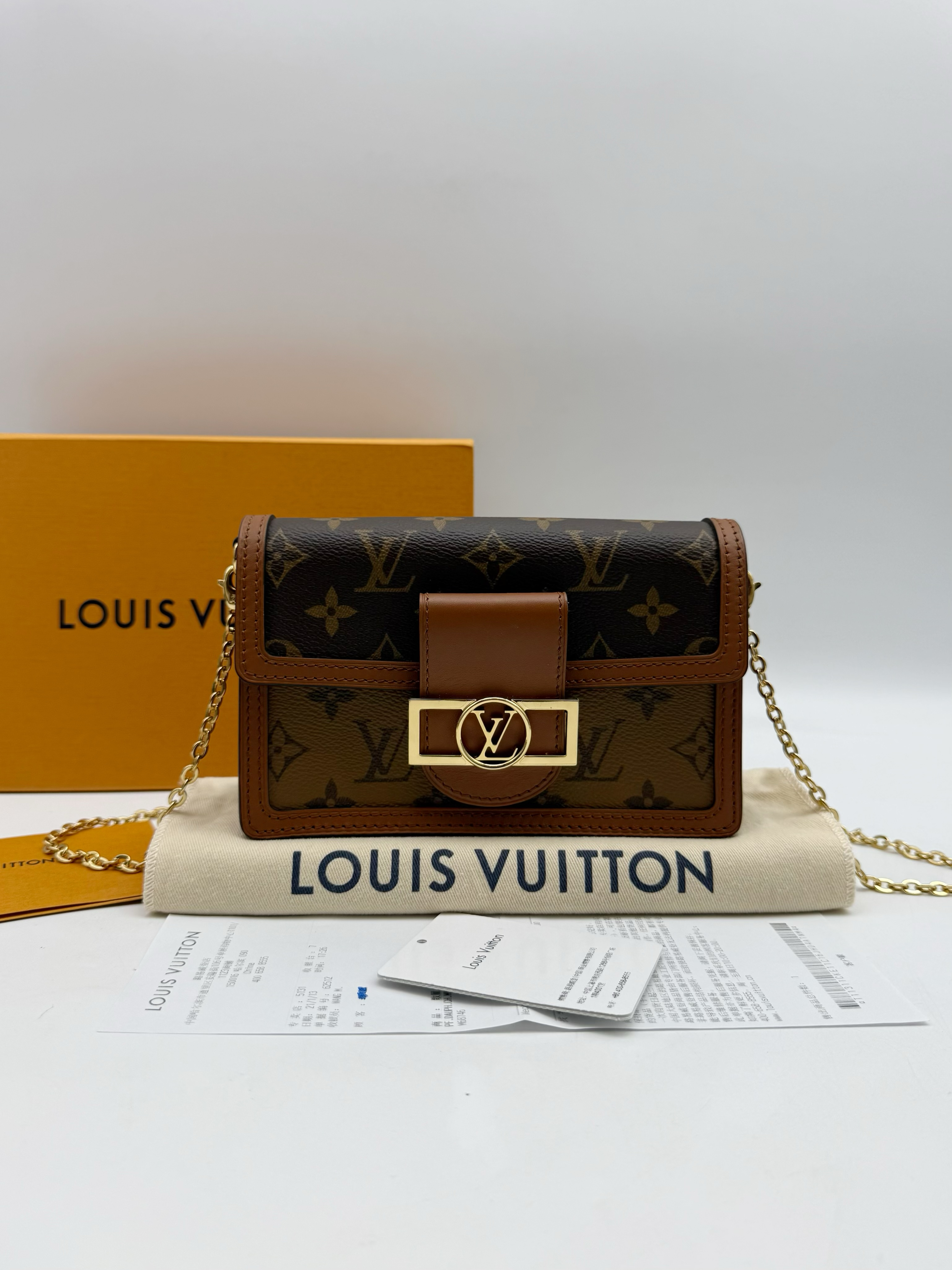 99新 LouisVuitton/路易威登 Daphine达芙妮woc单肩斜挎包76591