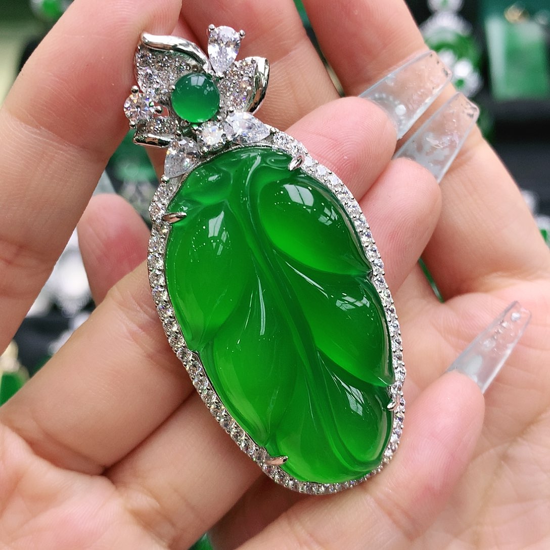 玛瑙/玉髓吊坠银S925镶嵌