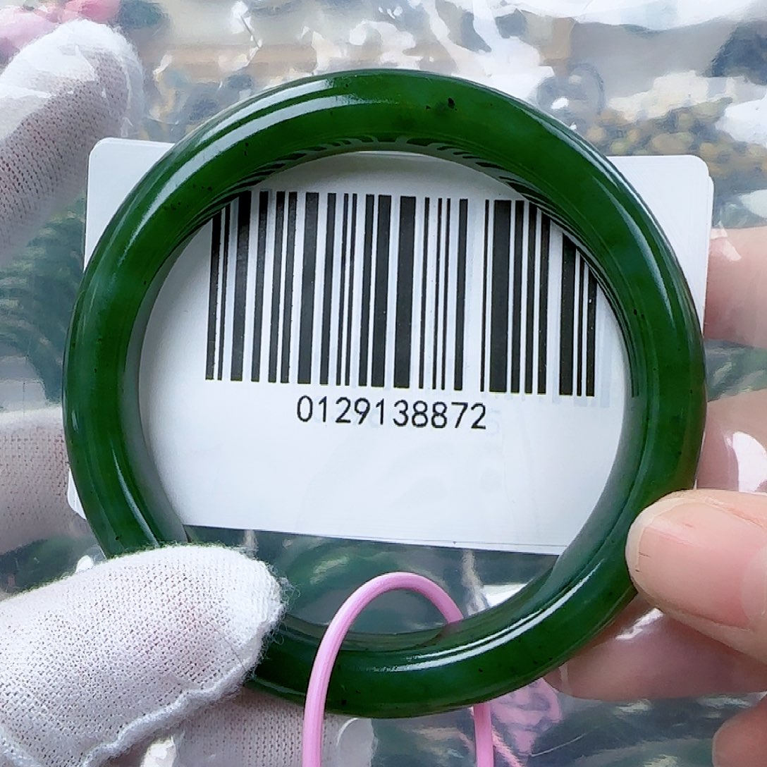 和田玉（碧玉）手镯未镶嵌60