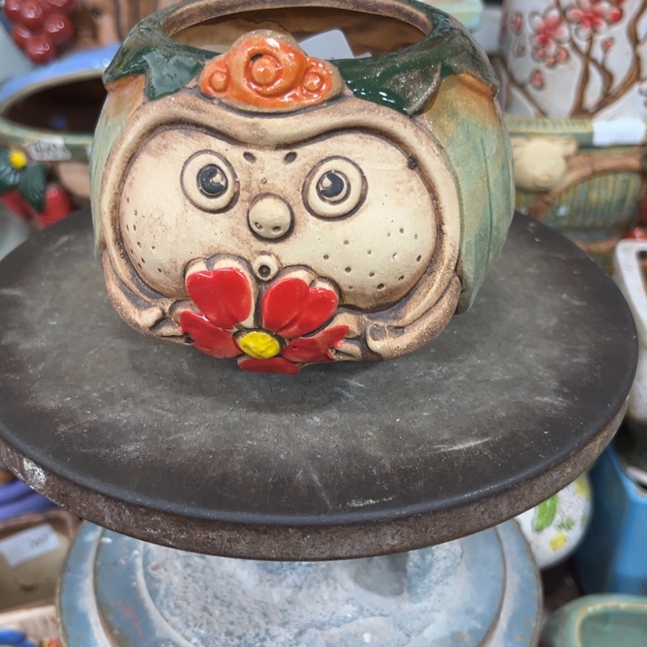 紫砂花盆粗陶材质多肉花盆