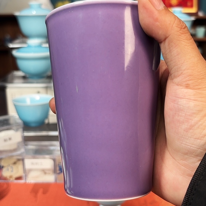 紫罗兰可乐办公杯大容量