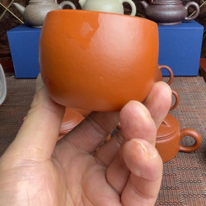 紫砂茶壶赵庄朱泥、主人杯