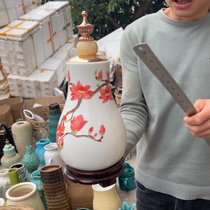 瓶高度38厘米宽度16厘米微瑕捡漏