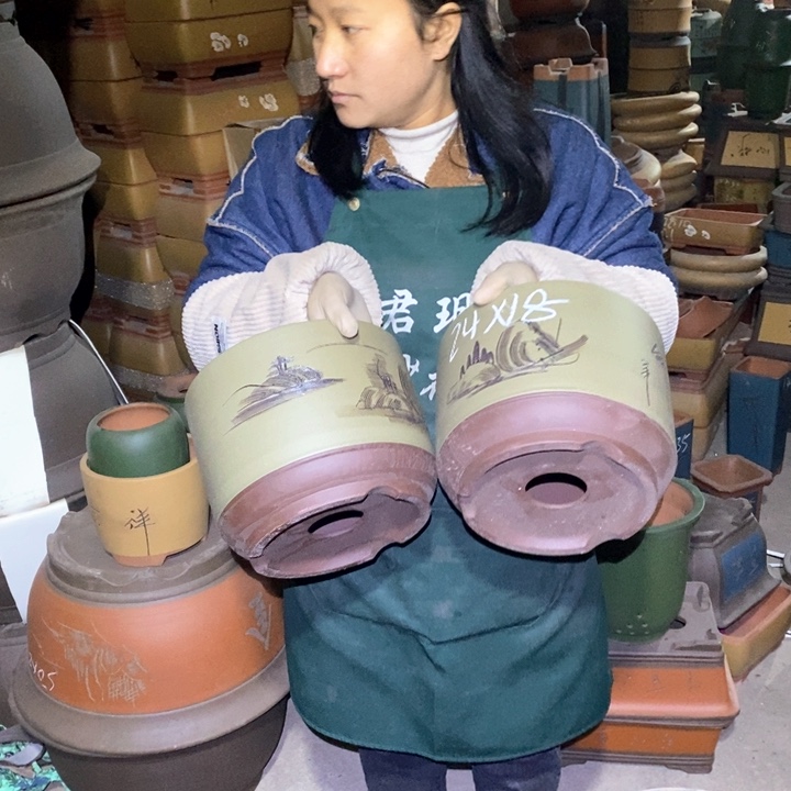 紫砂花盆紫砂花盆盆栽花卉苗木种植