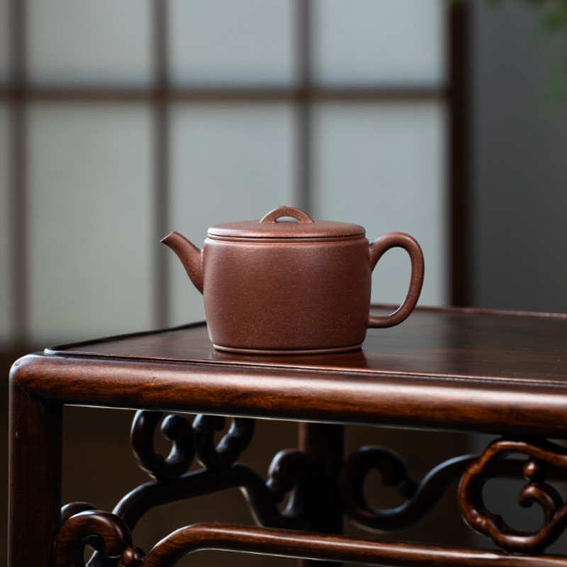 宜脉紫砂 实力派陶手 王明煊 手制 汉瓦 老段泥 200ml