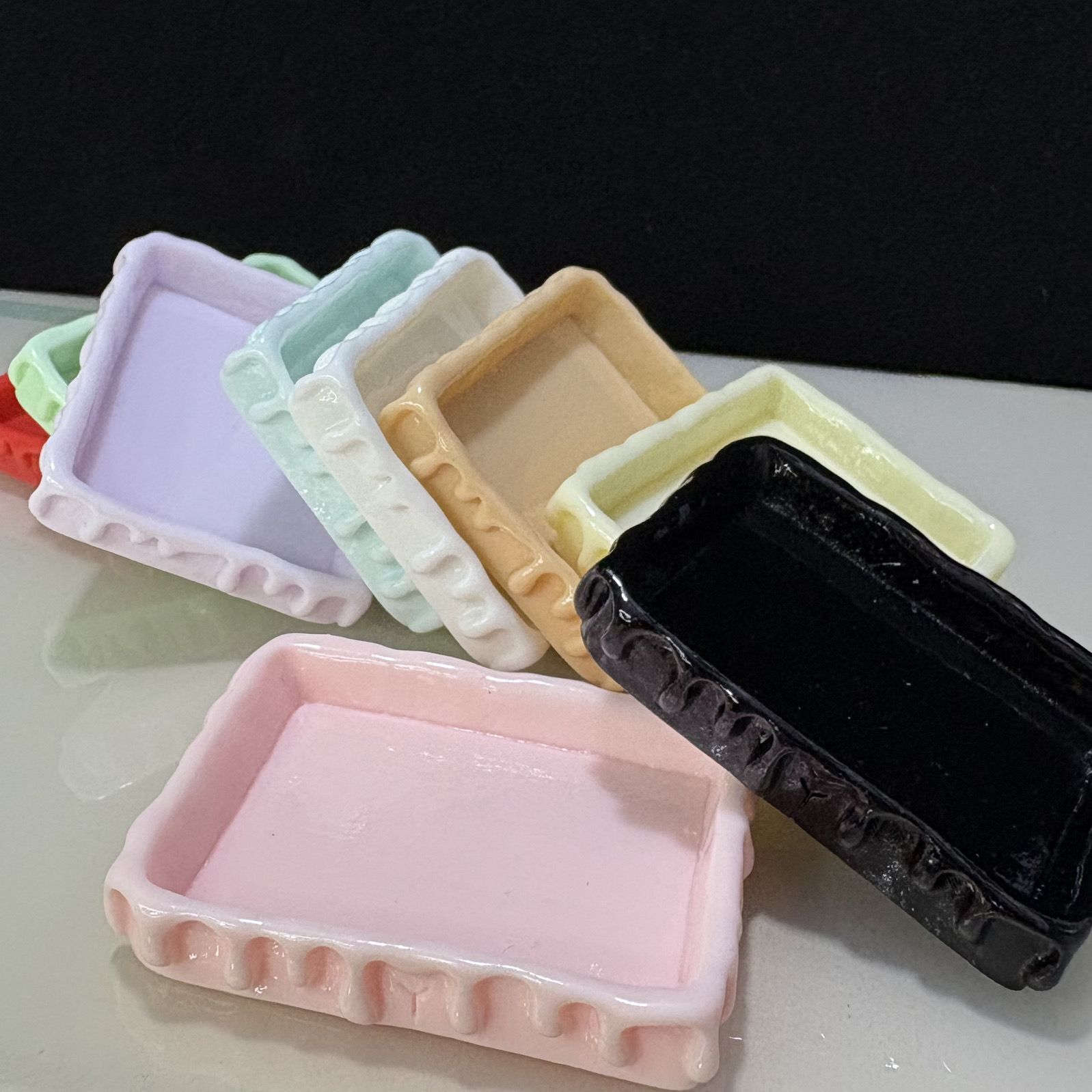 主播定制大方盘diy配件摆件底盘奶油胶配件摆台配件无售后