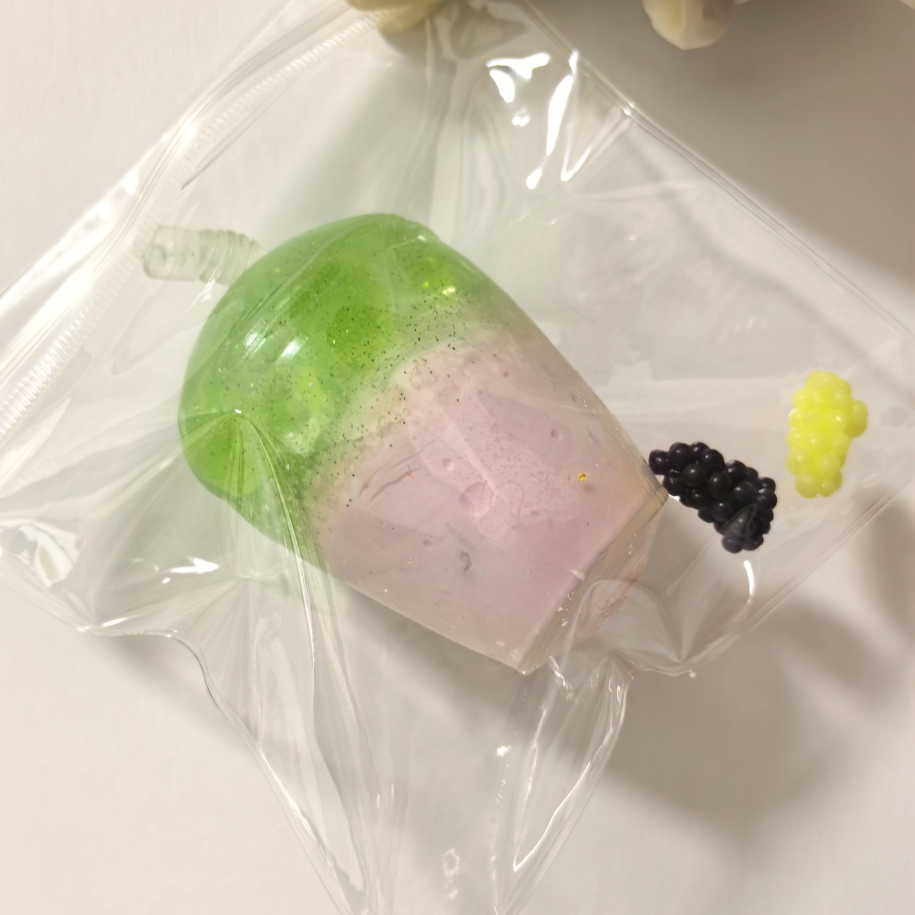 【双手感】青提芭乐杯 高颜值珍珠岩手作球