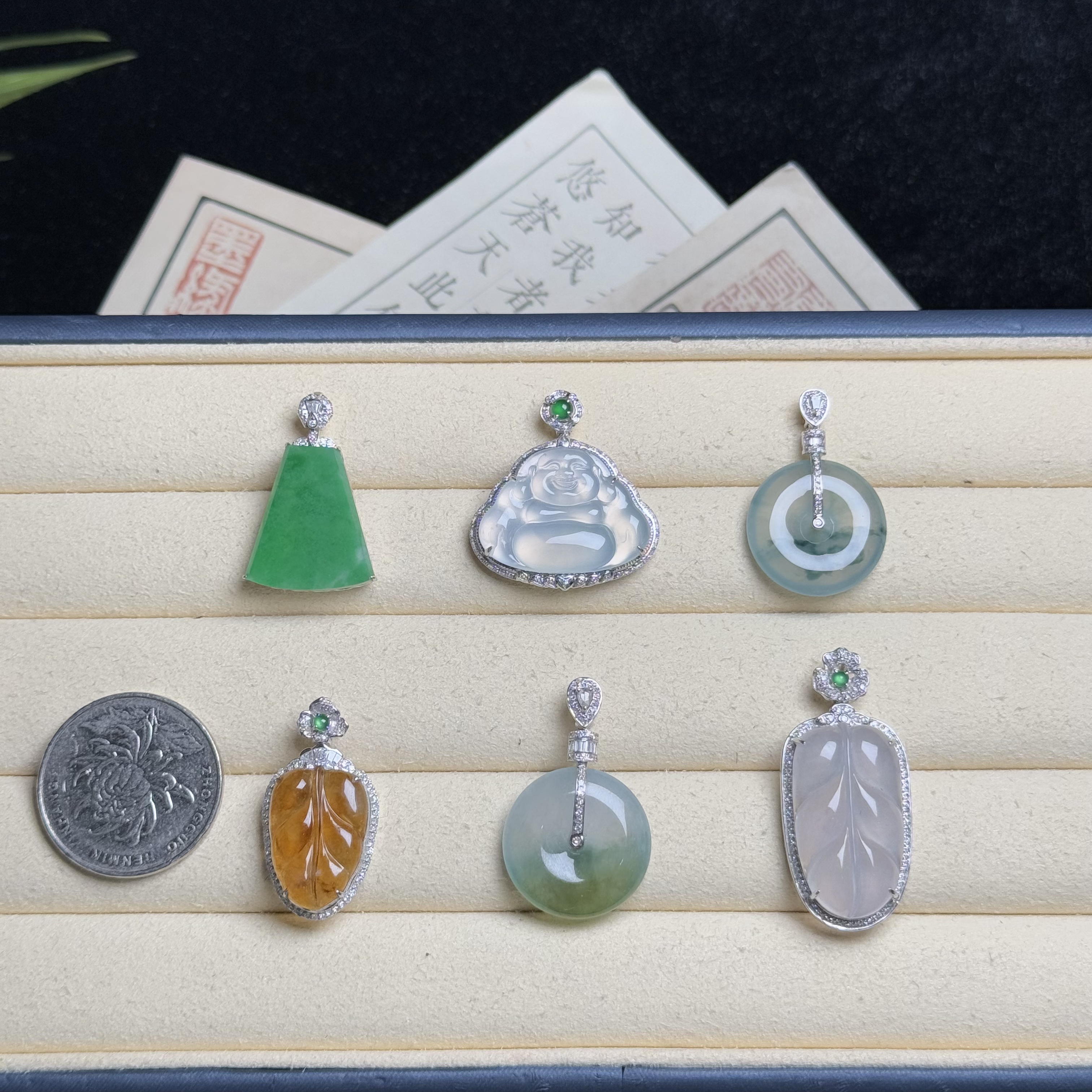 思懿珠宝 18K翡翠吊坠-5800-1-XMG-多样性发一