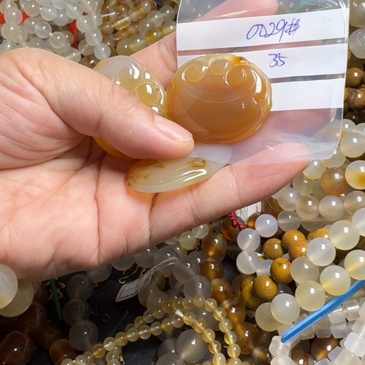 玛瑙/玉髓颈饰未镶嵌桃**嘛0029