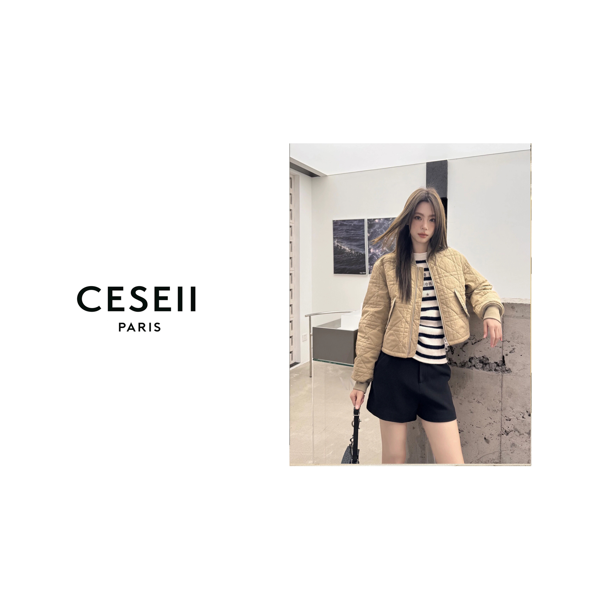 【25XJ902】CESEII经典爱妃格时尚外套棉衣