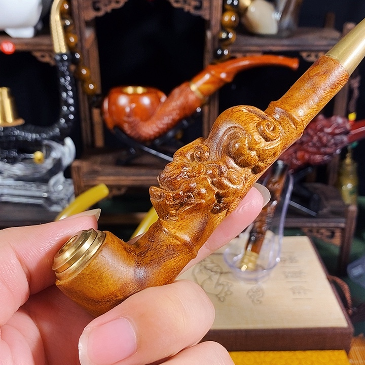 高端定制金丝楠烟嘴