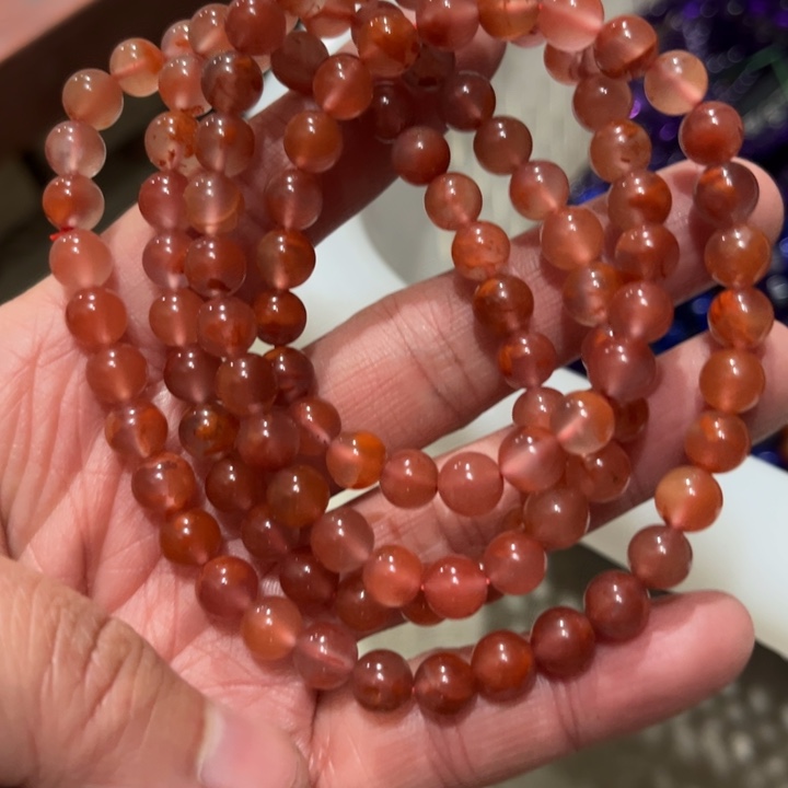南红玛瑙未镶嵌手链
