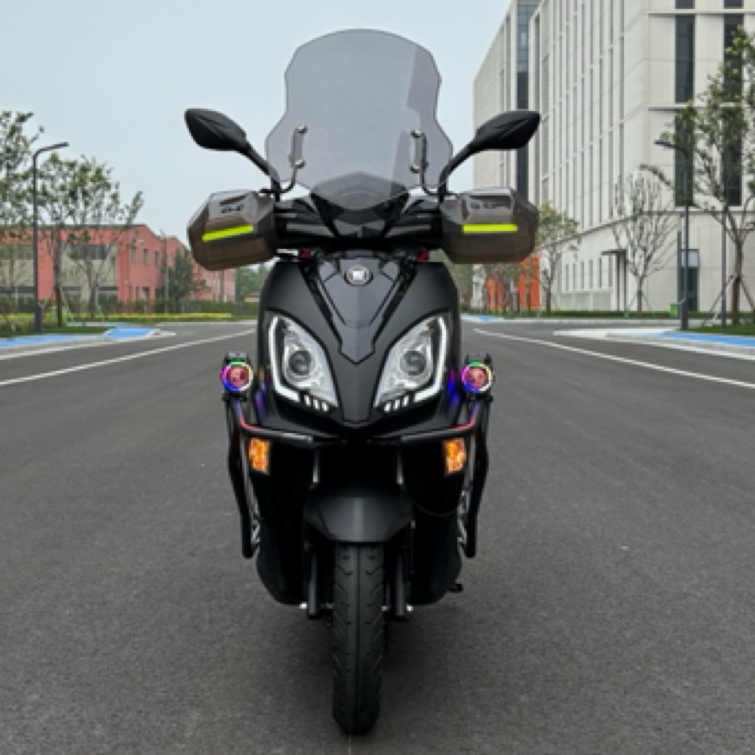 望江龙牌uy踏板摩托车透镜大灯总成通用配件