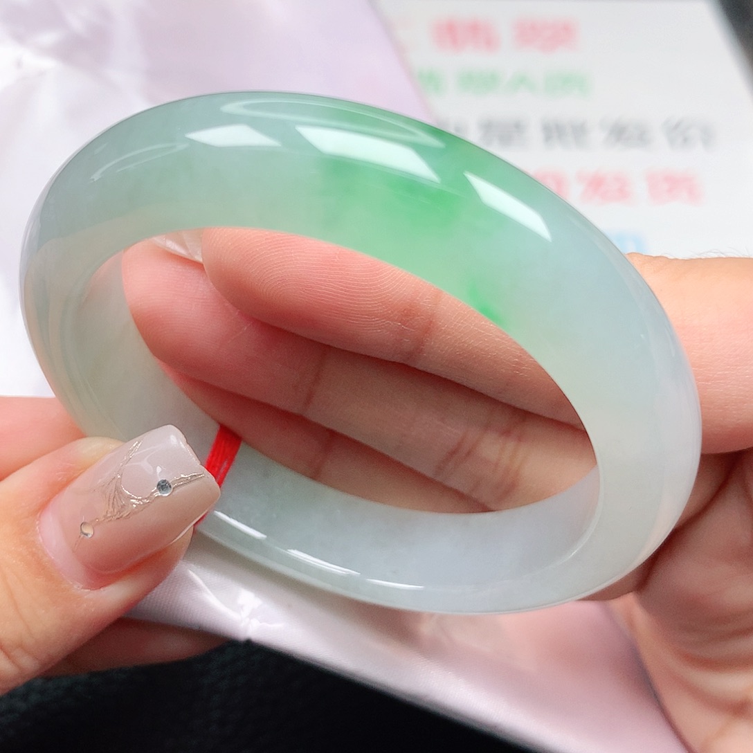 未镶嵌手镯翡翠53正圈