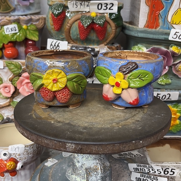 粗陶材质多肉花盆