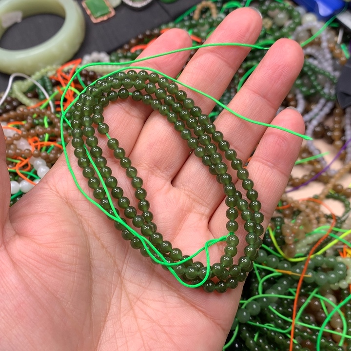 和田玉未镶嵌手链169