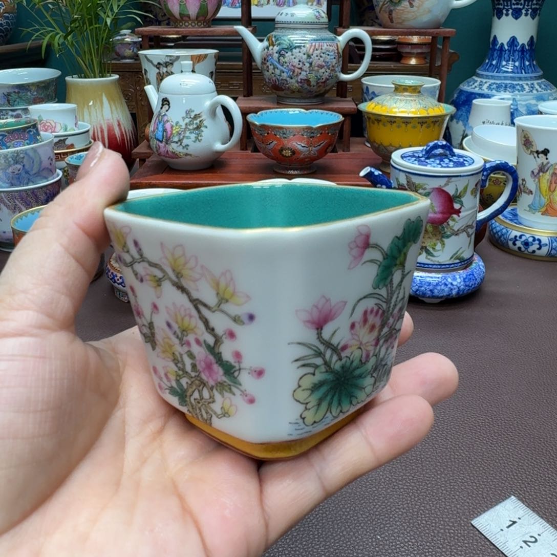 瓷片景德镇仿古手工制作精品展示