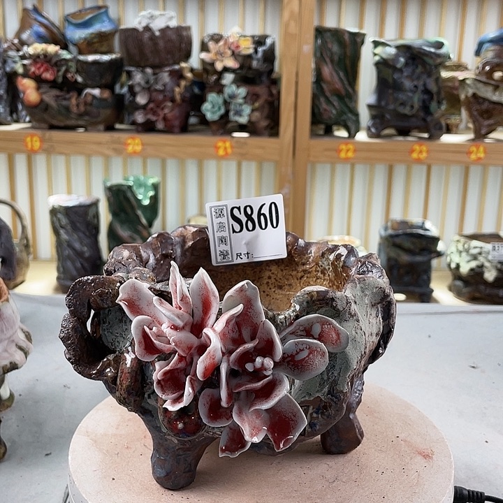 紫砂花盆手工制作默认微瑕860
