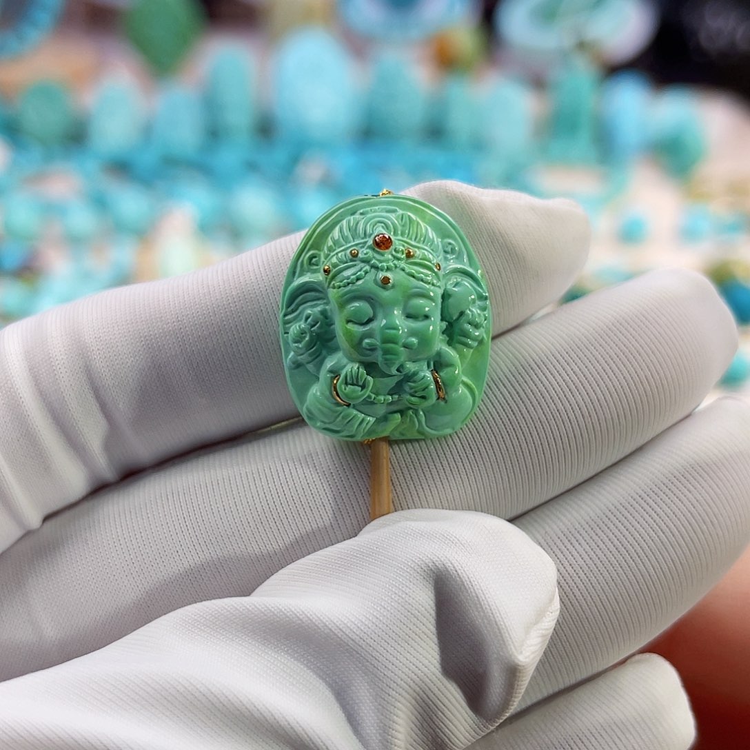 绿松石珠宝奇石未镶嵌