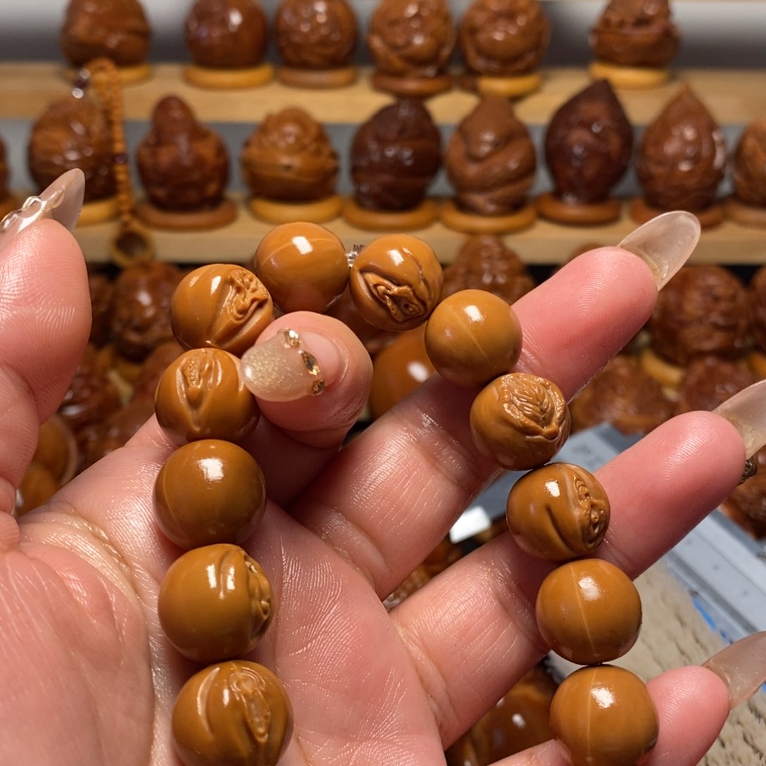 【闪购商品】橄榄核把件丶****灬猴头串