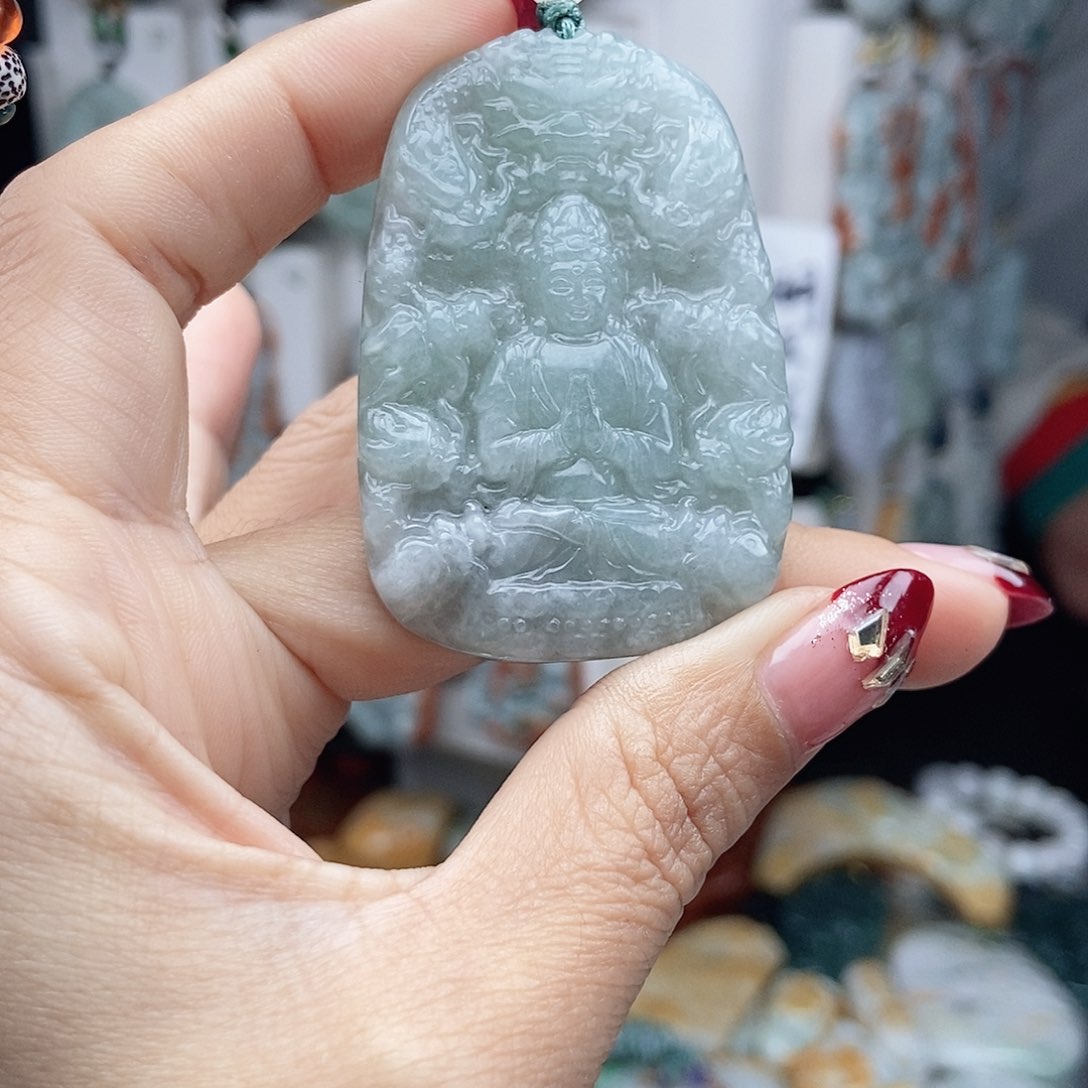 翡翠颈饰14K金镶嵌翡翠