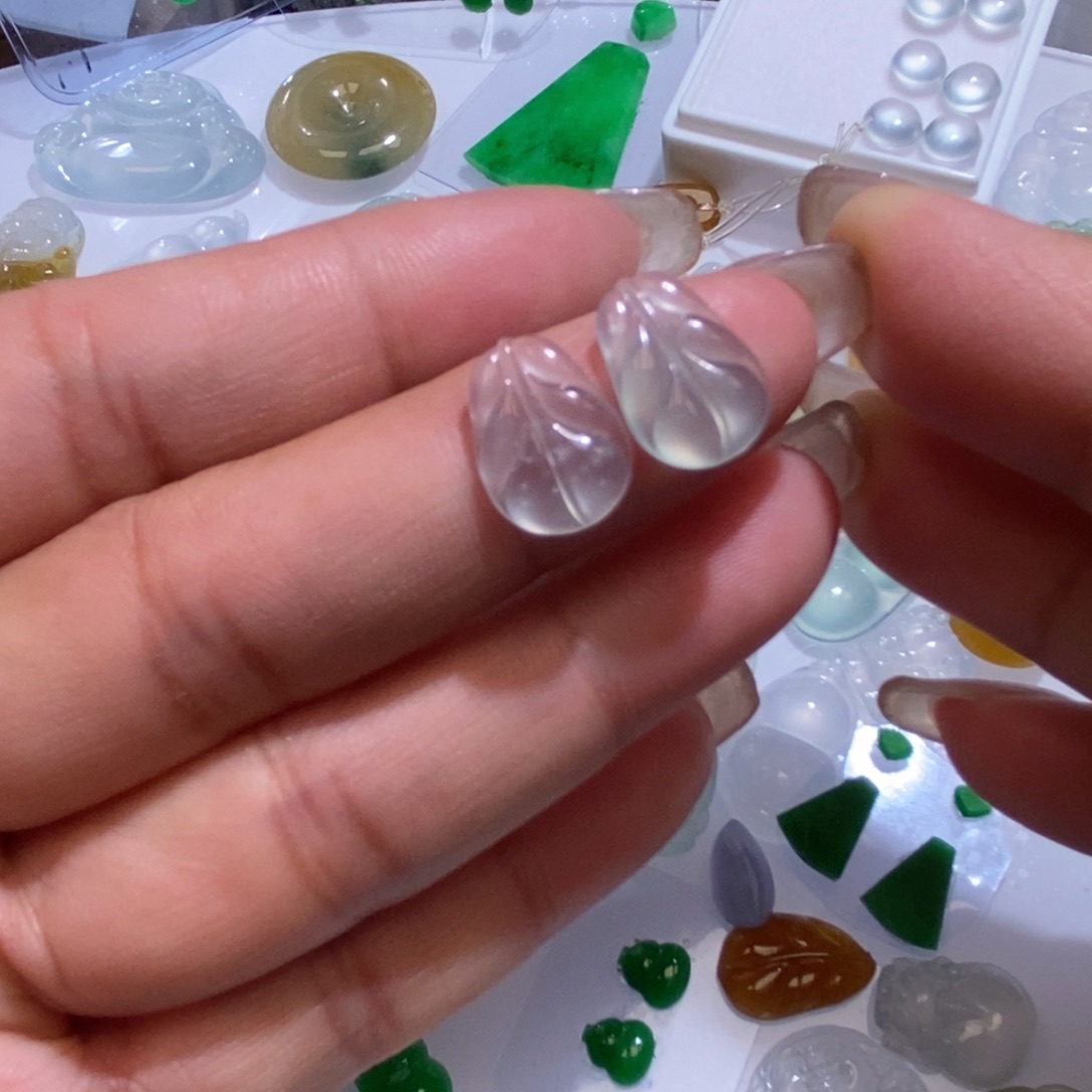 未镶嵌定制翡翠翡翠14/9.9/2.7