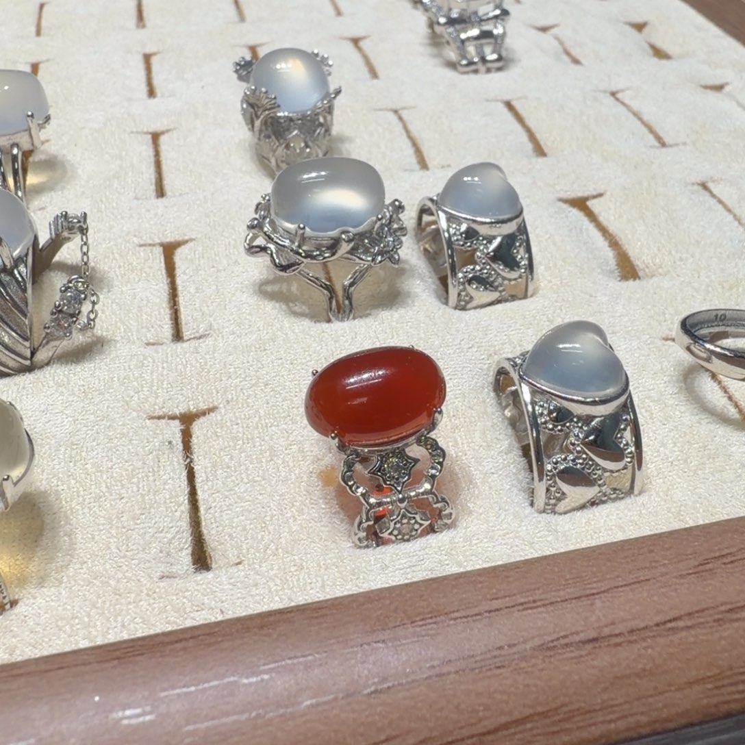 橙****玛瑙/玉髓未镶嵌戒指