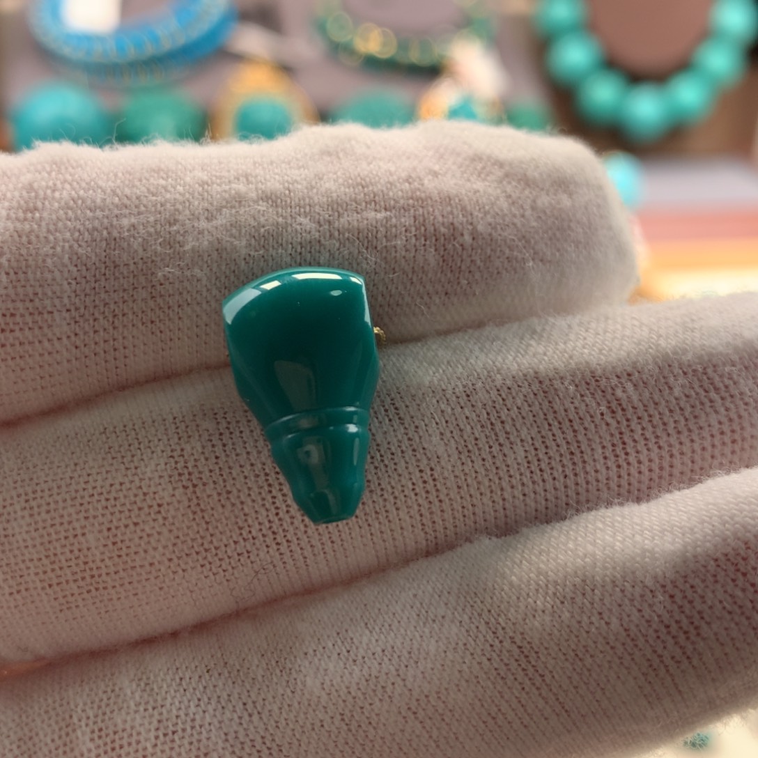 未镶嵌绿松石挂件A366