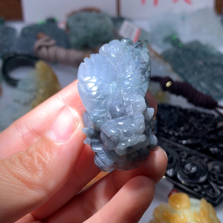 翡翠颈饰未镶嵌保真天然A货翡翠