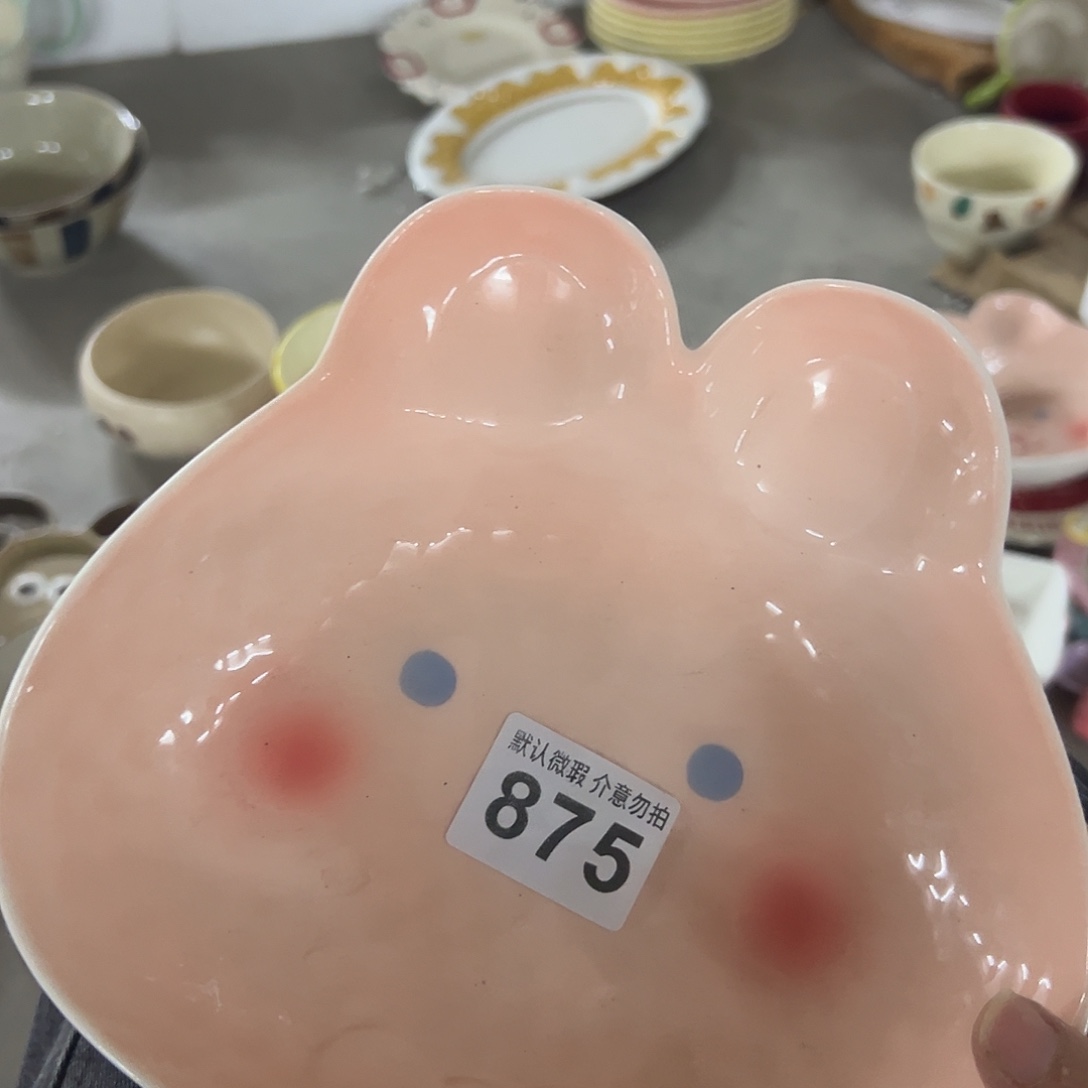 搪瓷正品兔子盘一个875