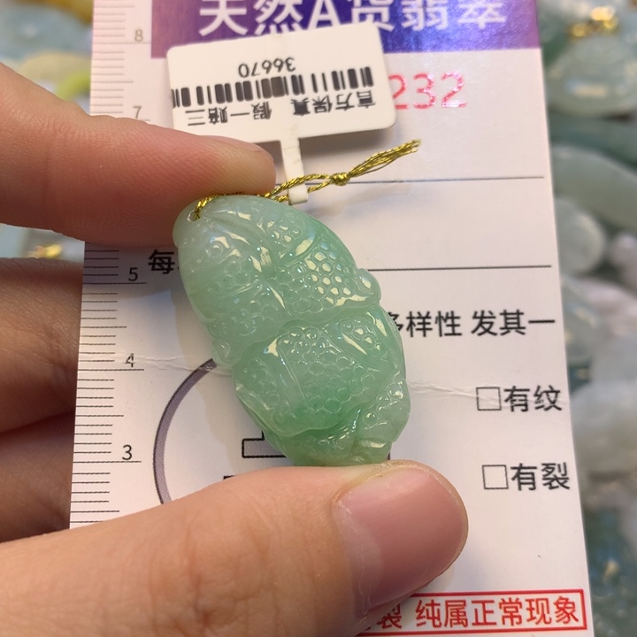 翡翠未镶嵌吊坠(不含链)