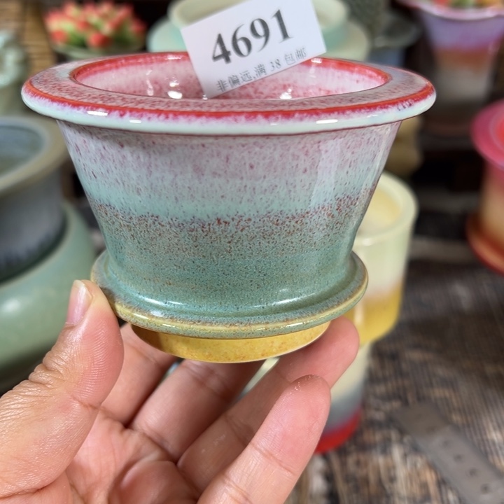 口7高6 手工花盆满30包邮